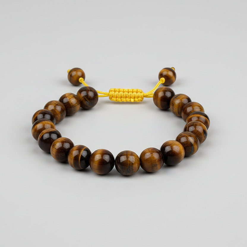Tiger Eye Adjustable Thread Bracelet-10 mm