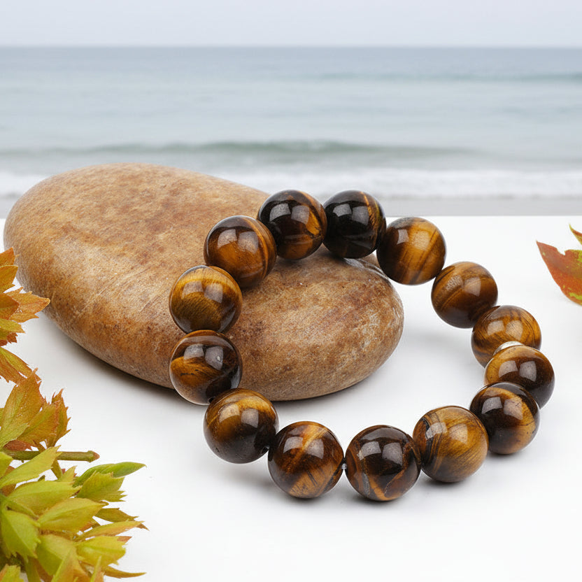 Tiger Eye Bracelet-12 mm