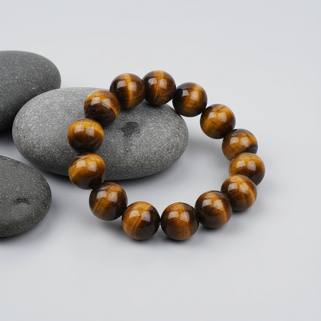 Tiger Eye Bracelet-14 mm