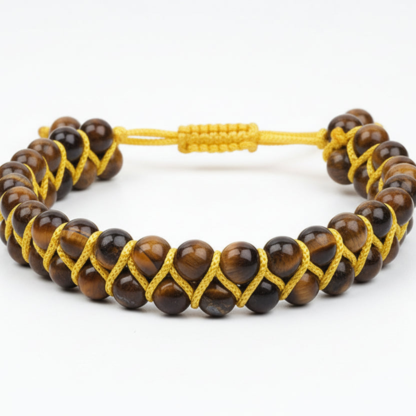 Tiger Eye Double Layer Thread Bracelet