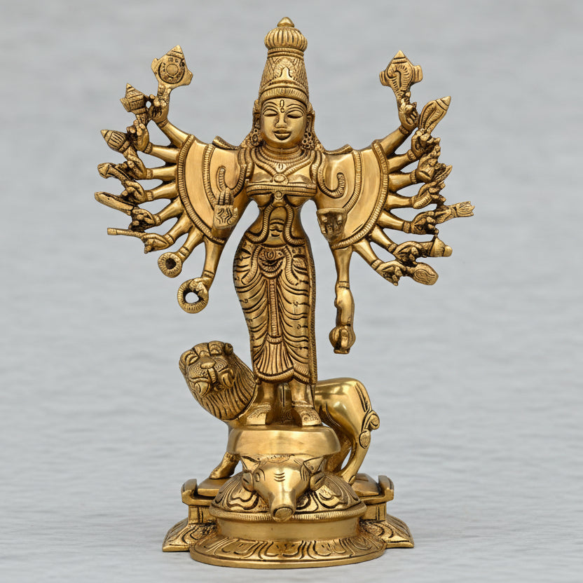 Vana Durga Idol in Brass