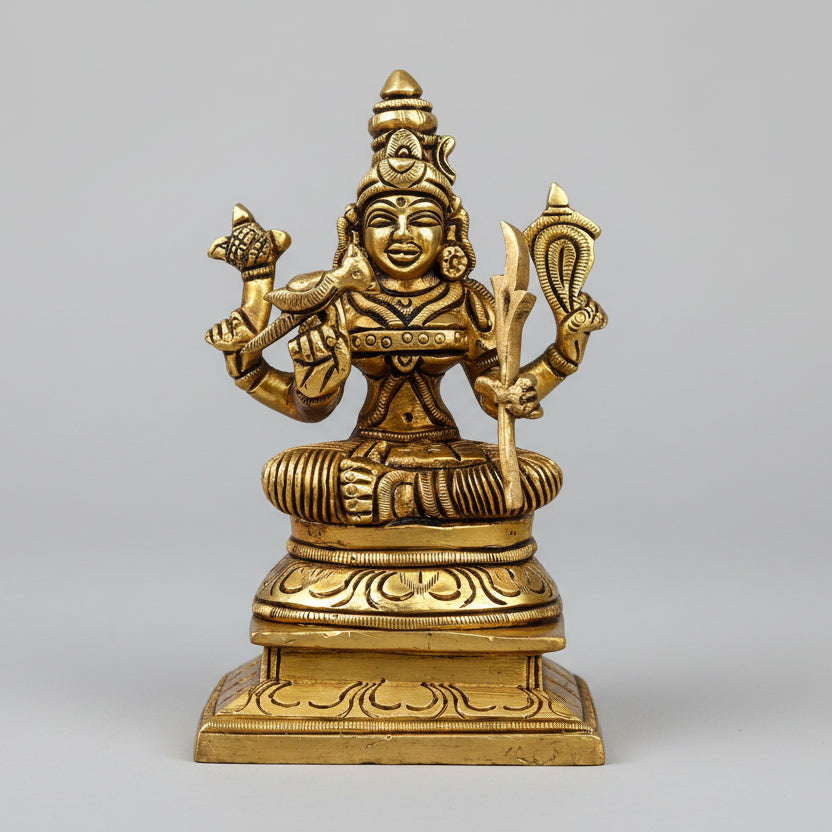 Kamakshi Devi Brass Idol