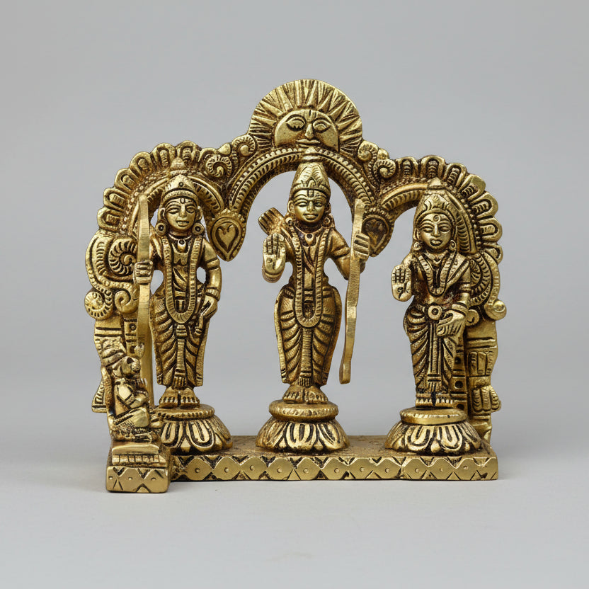 Ram Darbar With Arch Brass Idol