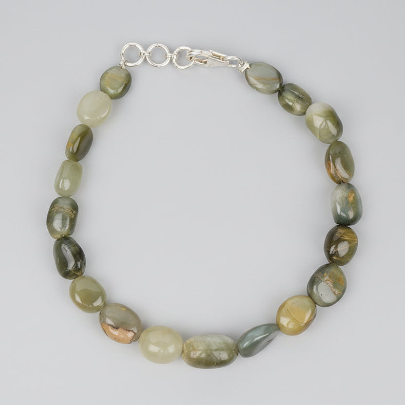 Cats Eye Oval Beads Bracelet