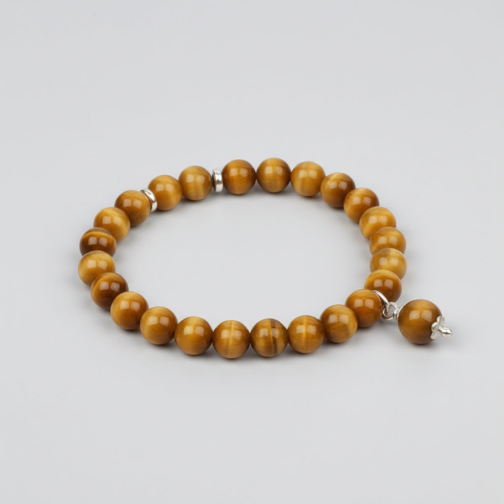 Brown Cats Eye Trinklet Bracelet-10 mm