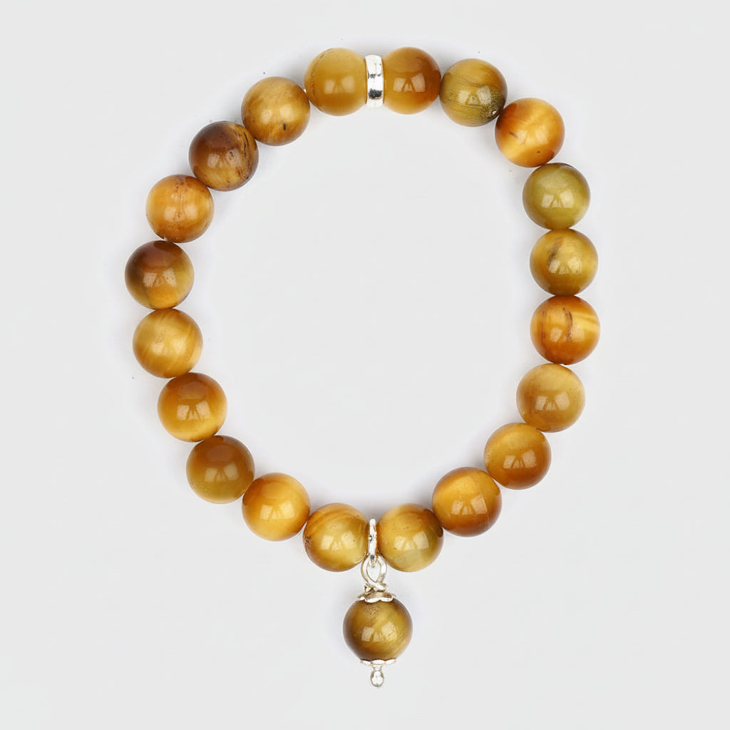 Brown Cats Eye Trinklet Bracelet-10 mm
