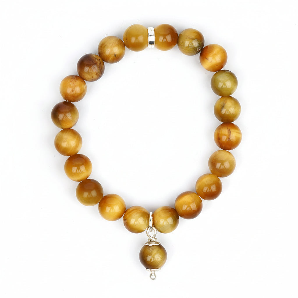 Brown Cats Eye Trinklet Bracelet-8 mm