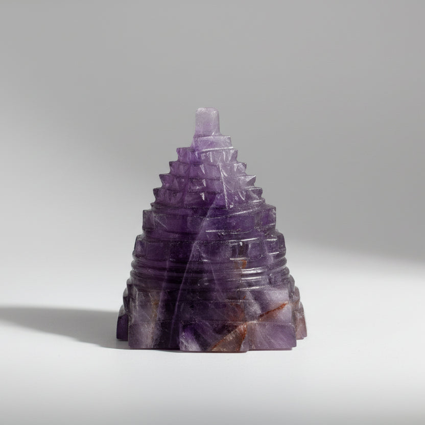 Amethyst Shree Yantra - 85 gms