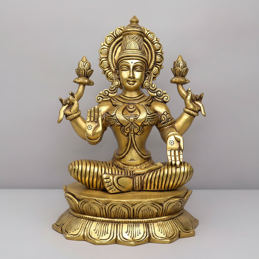 Laxmi Brass Statue