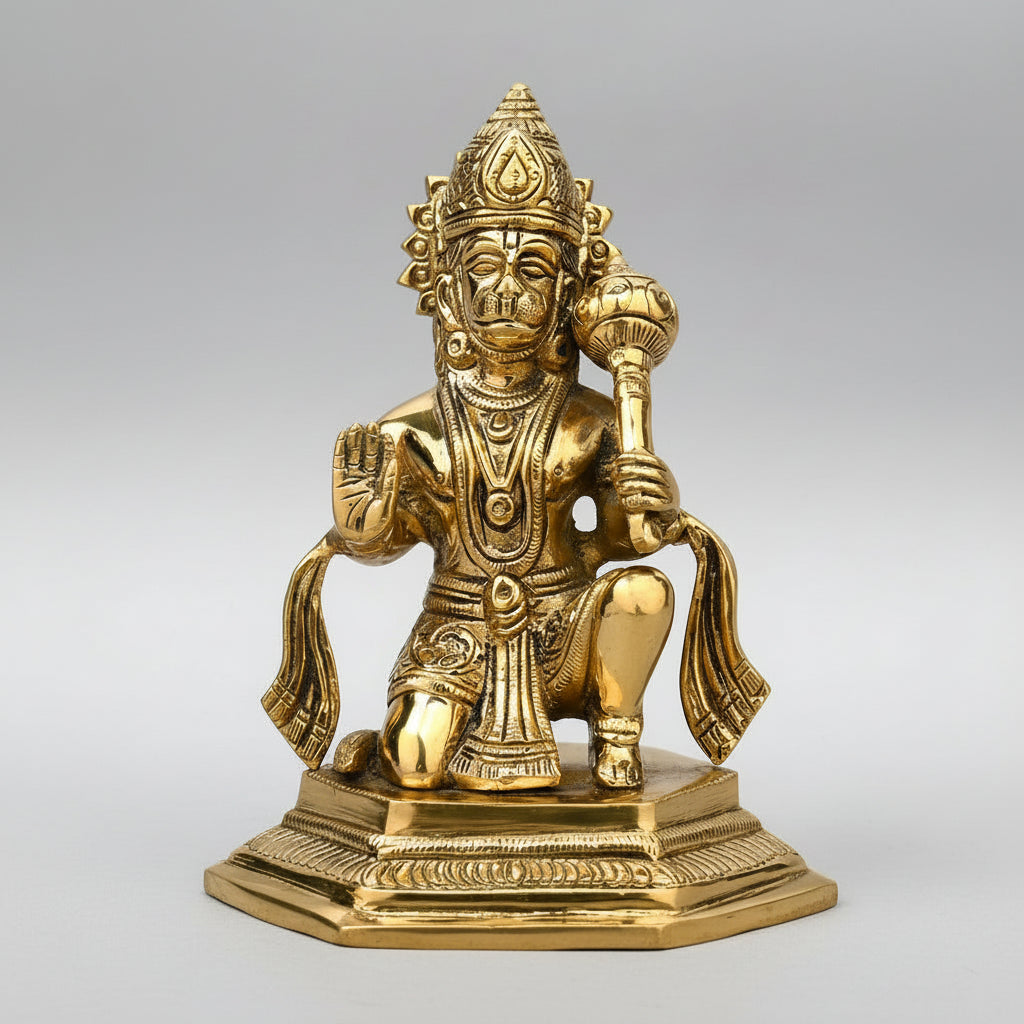Brass Hanuman Idol