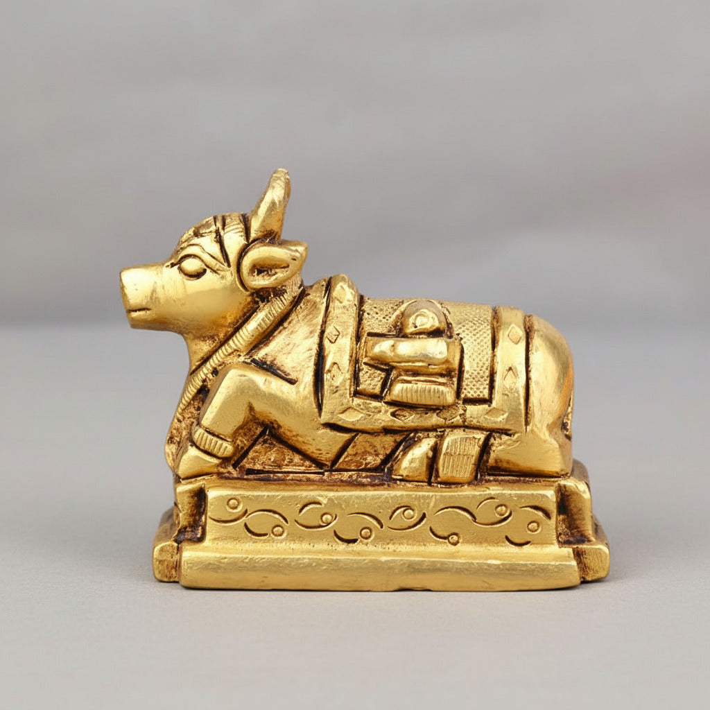 Shiv Vahan Nandi Brass Idol