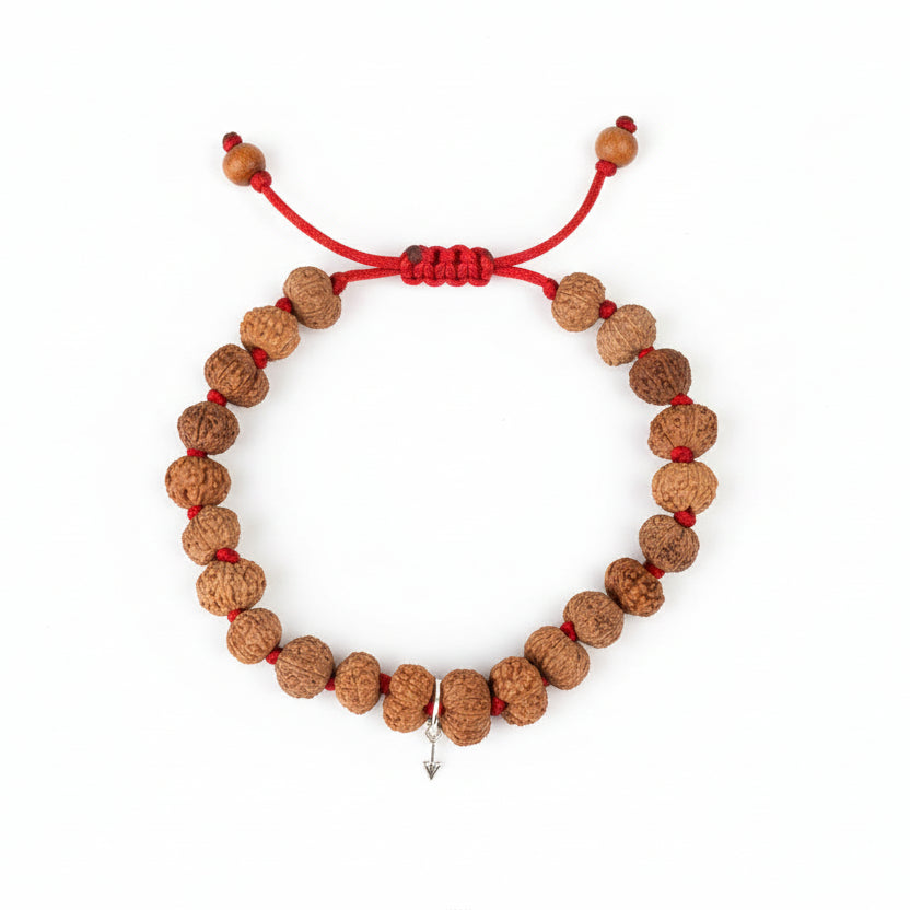 12 Mukhi Surya Wrist Java Bracelet-Silver Caps