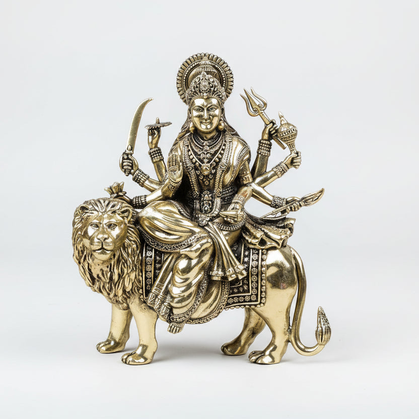Durga Devi Ashtadhatu Idol