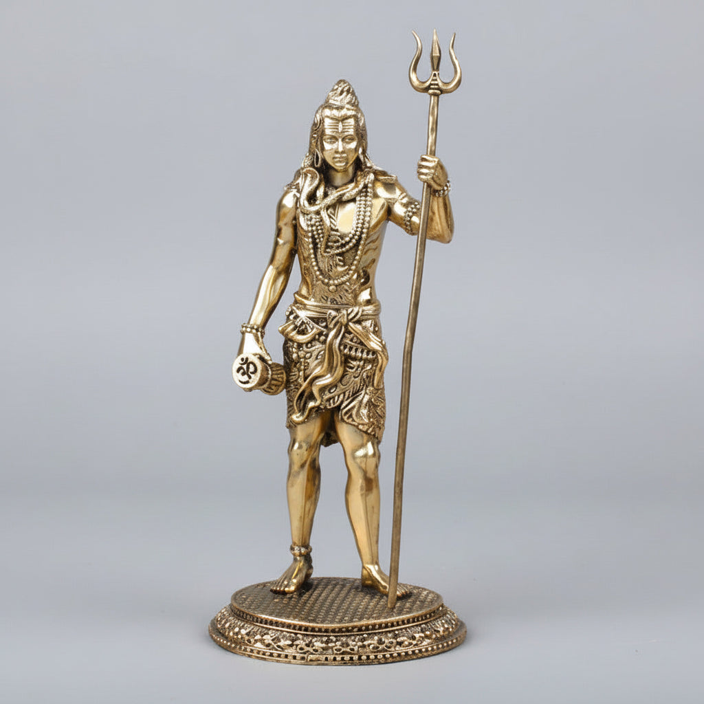 Standing Shiva Ashtadhatu Idol