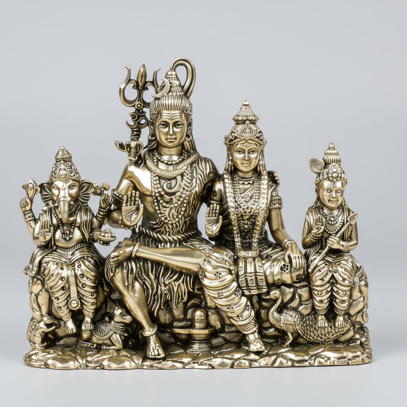 Shiva Parivar Ashtadhatu Idol