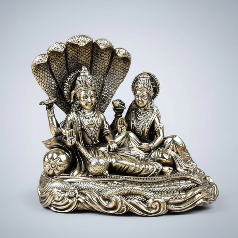 Anant Vishnu Lakshmi Sheshnaag Ashtadhatu Idol