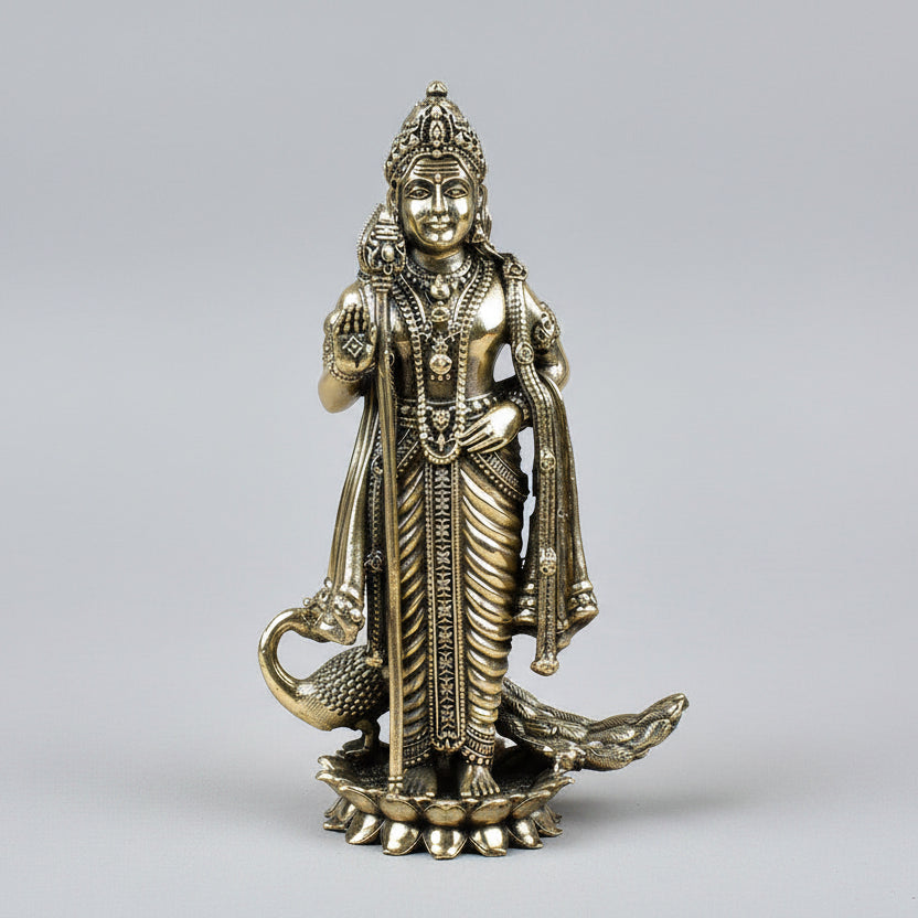 Murugan Swami (Kartikeya) Ashtadhatu Idol