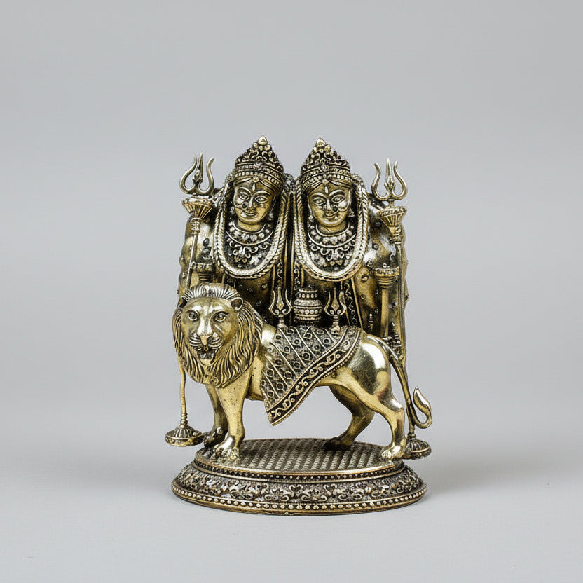 Chamunda Mata Ashtadhatu Idol