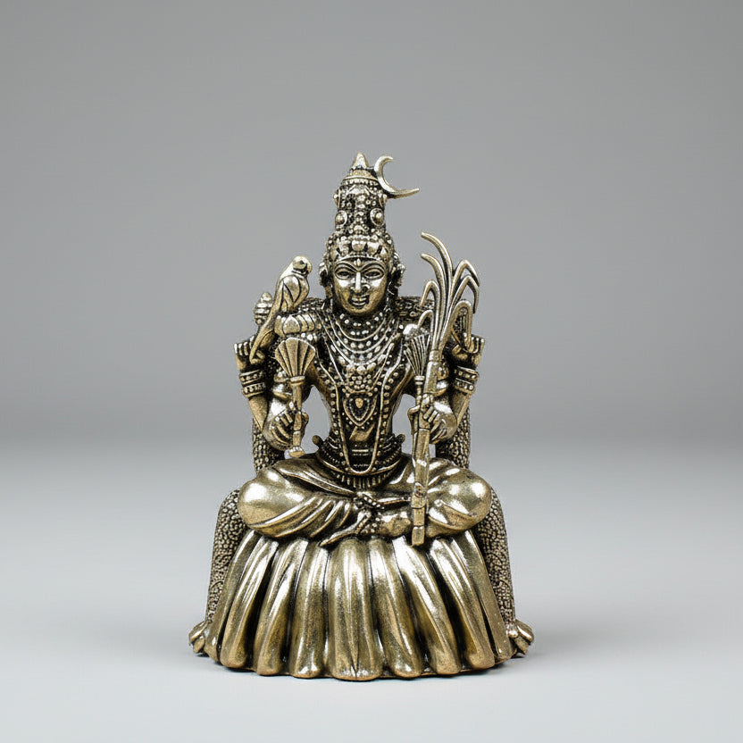Goddess Raj Rajeshwari Devi Ashtadhatu Idol