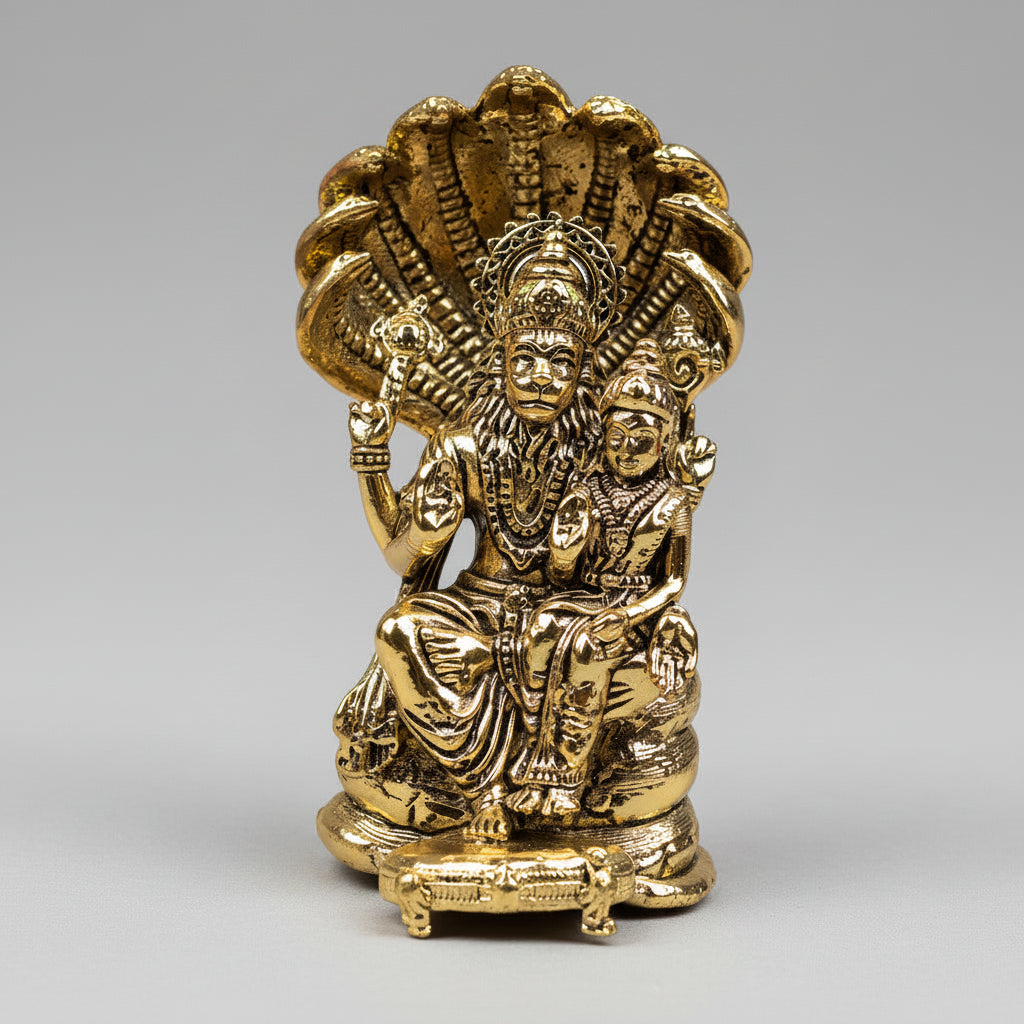 Narsimha Laxmi Ashtadhatu Idol