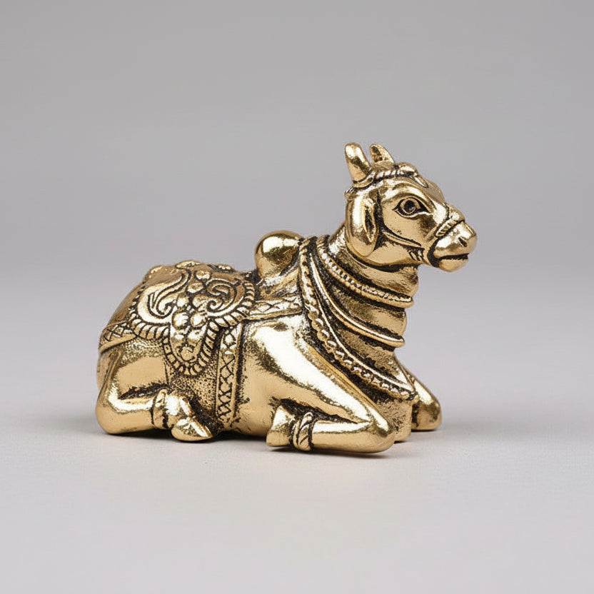 Nandi Shiva Vahan Ashtadhatu Idol-Small
