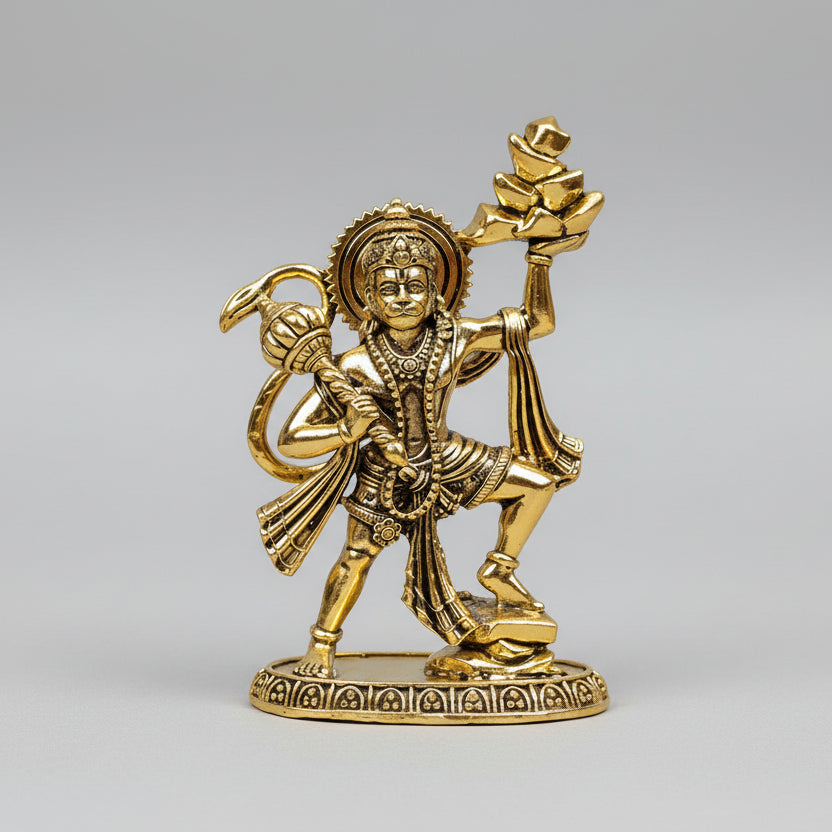 Sanjeevani Parvat Hanuman Ashtadhatu Idol