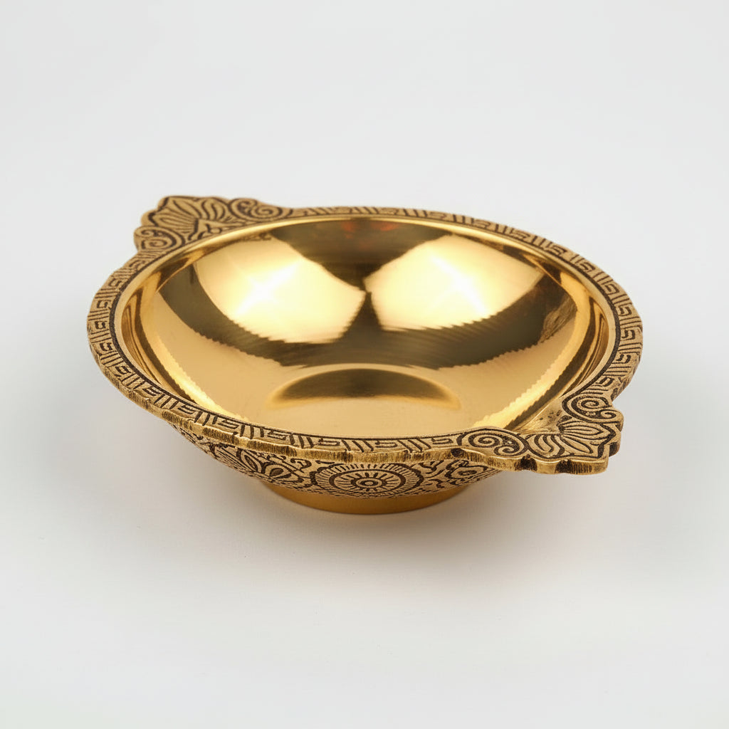 Bowl Diya In Brass