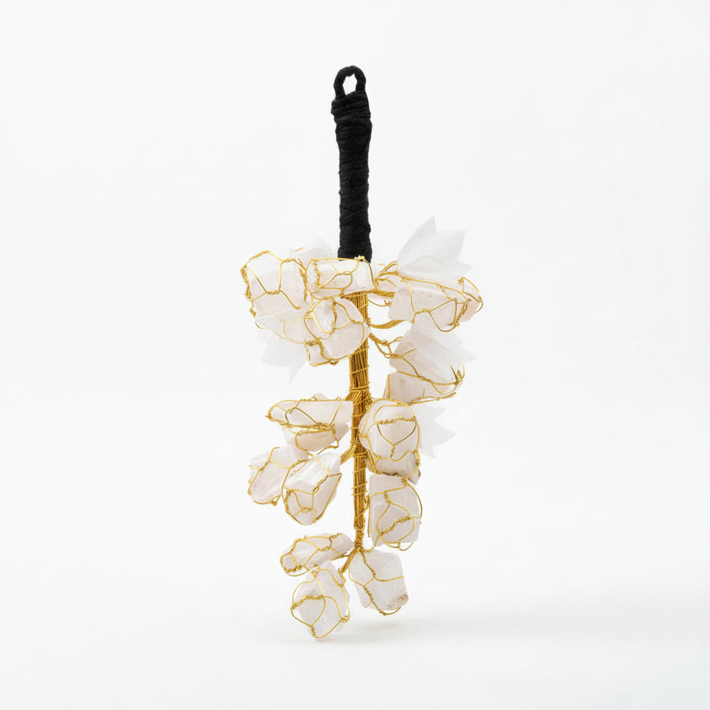 Hanging Natural Smoky Quartz Stones