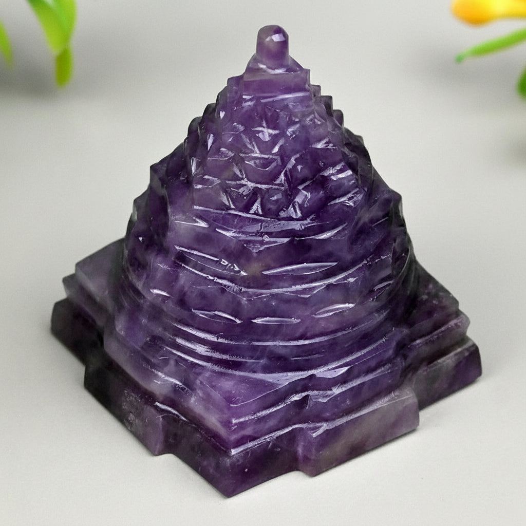 Amethyst Shree Yantra - 70 gms