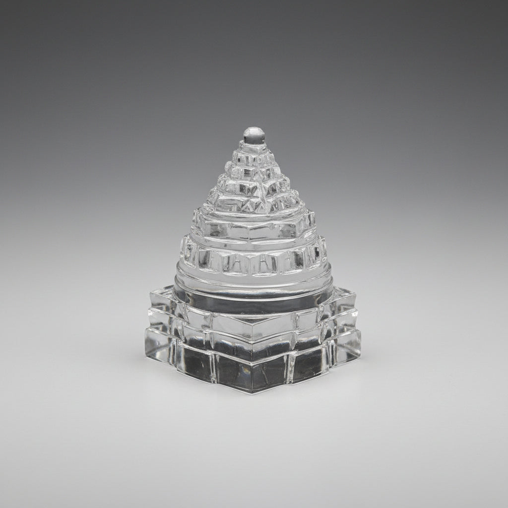 Sphatik Crystal Quartz Shree Yantra