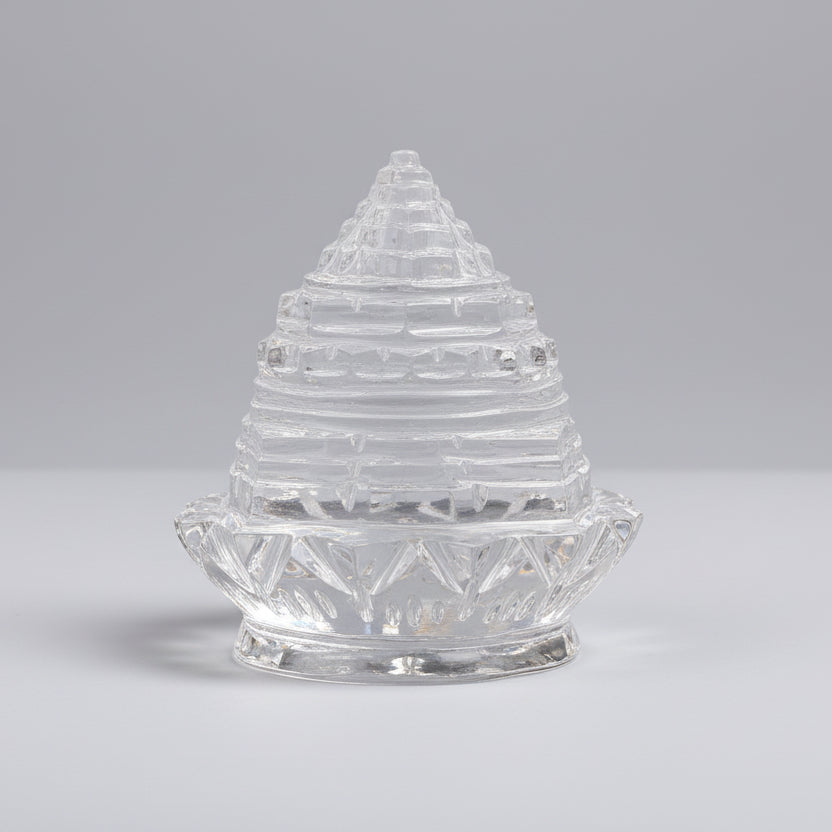 Sphatik Shree Yantra on Lotus - 195 gms