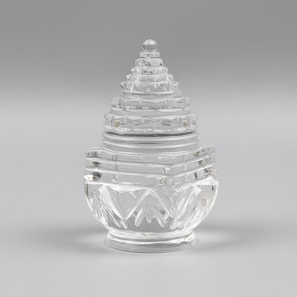 Sphatik Shree Yantra on Lotus - 103 gms