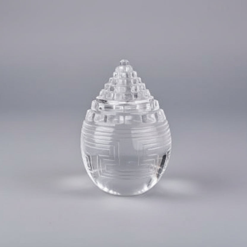 Sphatik Shree Yantra with Lingam 477 gms
