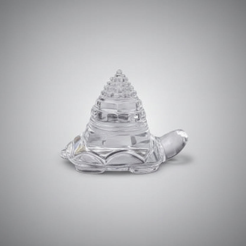 Shree Yantra in Sphatik on Tortoise 188 gms