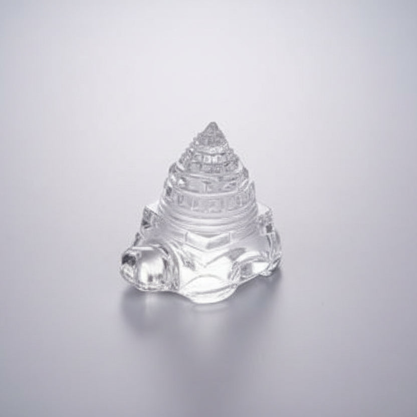 Shree Yantra in Sphatik on Tortoise 188 gms