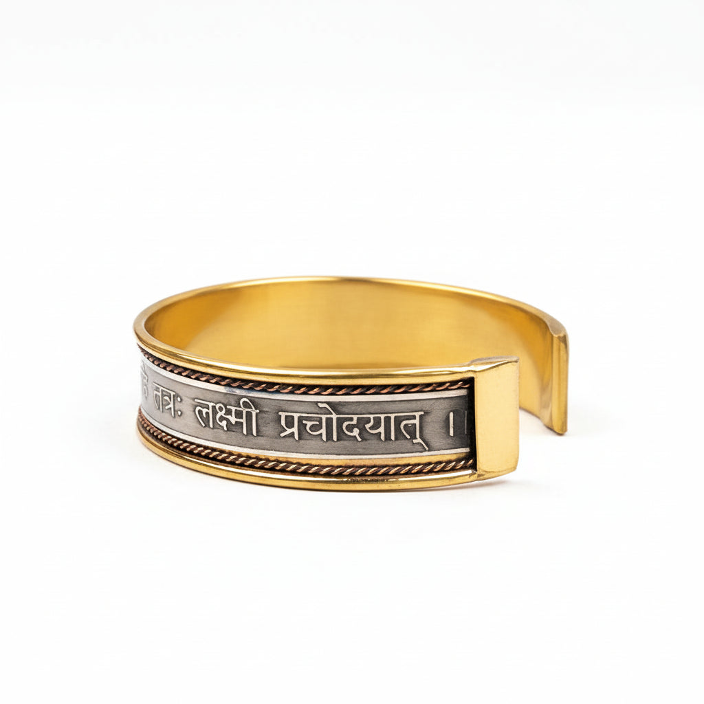 Laxmi Gayatri Mantra Kada-Copper Finish