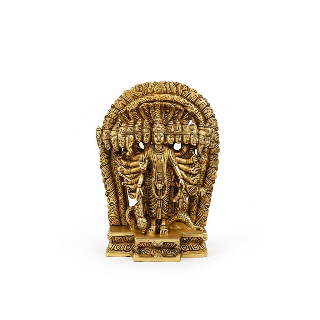 Lord Vishnu Vishwaroopam Brass Statue