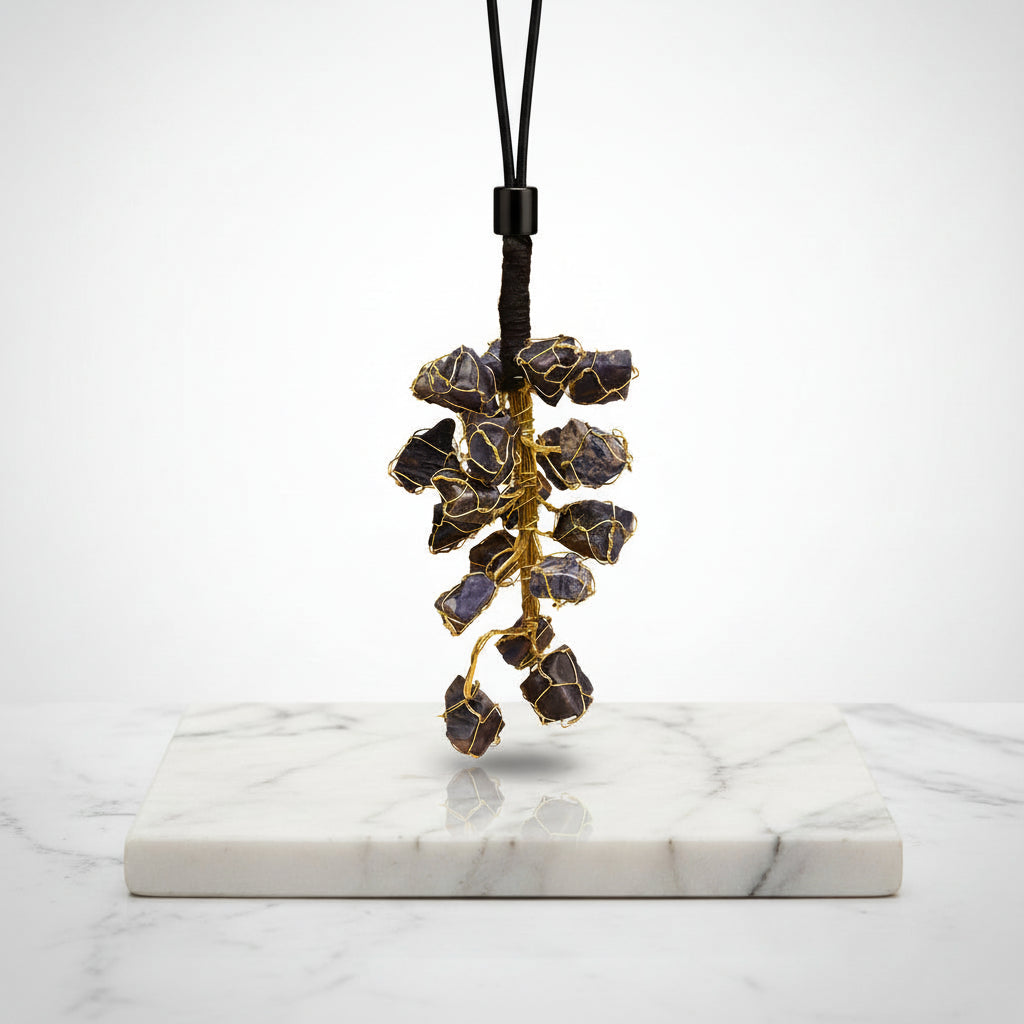 Hanging Natural Blue Sodalite Stones
