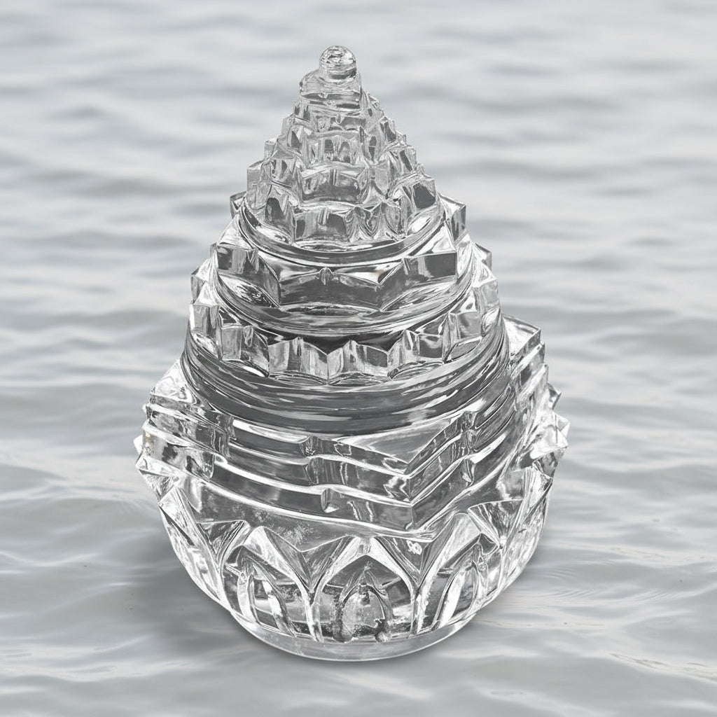 Sphatik Kamal Shree Yantra - 520 gms