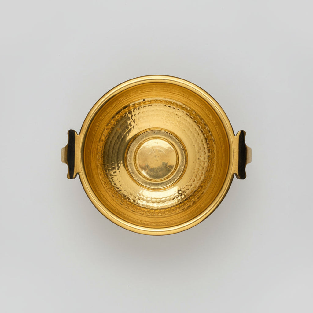 Dotted Brass Urli Bowl-Small