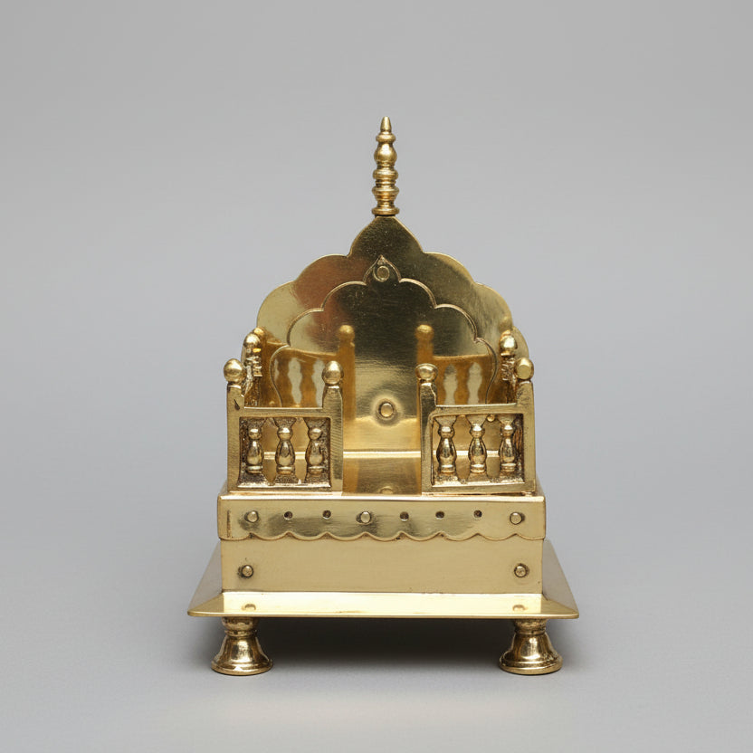 Brass Singhasan God Throne-14.2 Inches