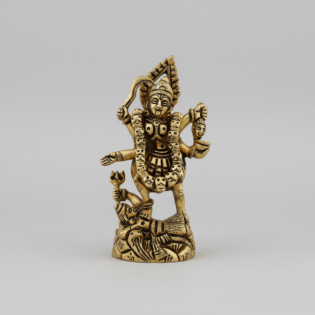 Goddess Maha Kaali Brass Idol