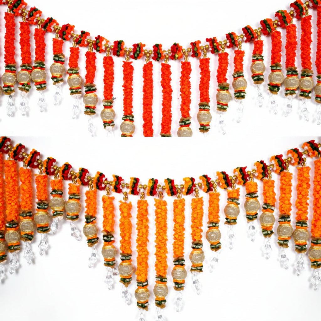 Flower Bandarwar Design III-Orange