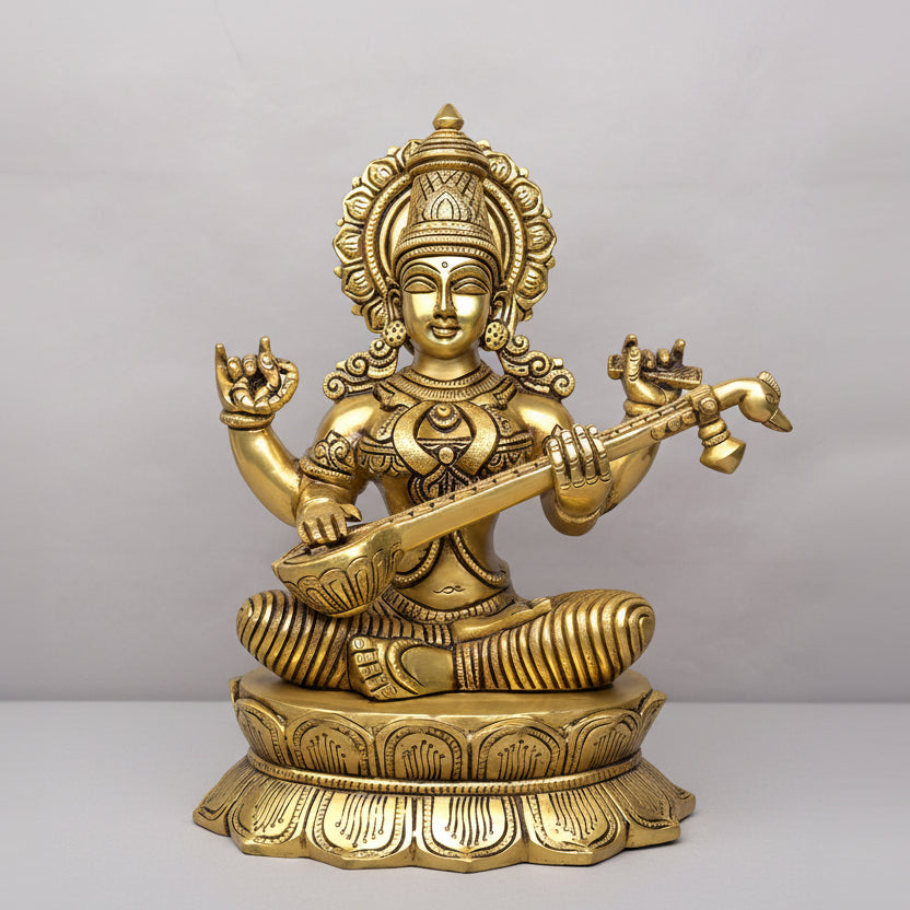 Saraswati Brass Murti