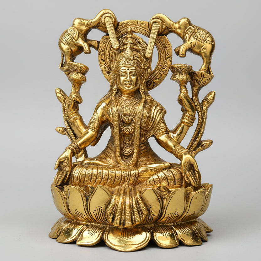 Gajalaxmi Brass Idol