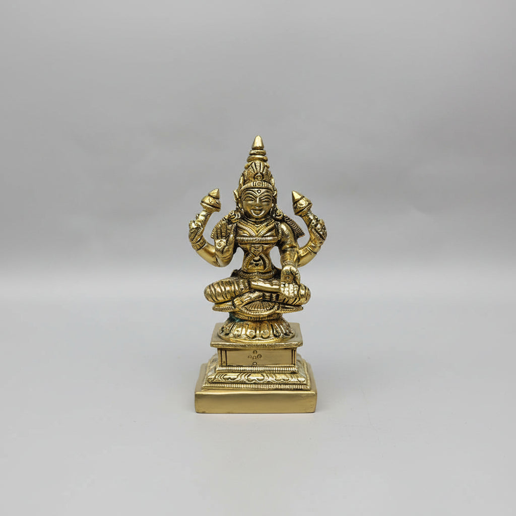 Lakshmi Devi Brass Idol