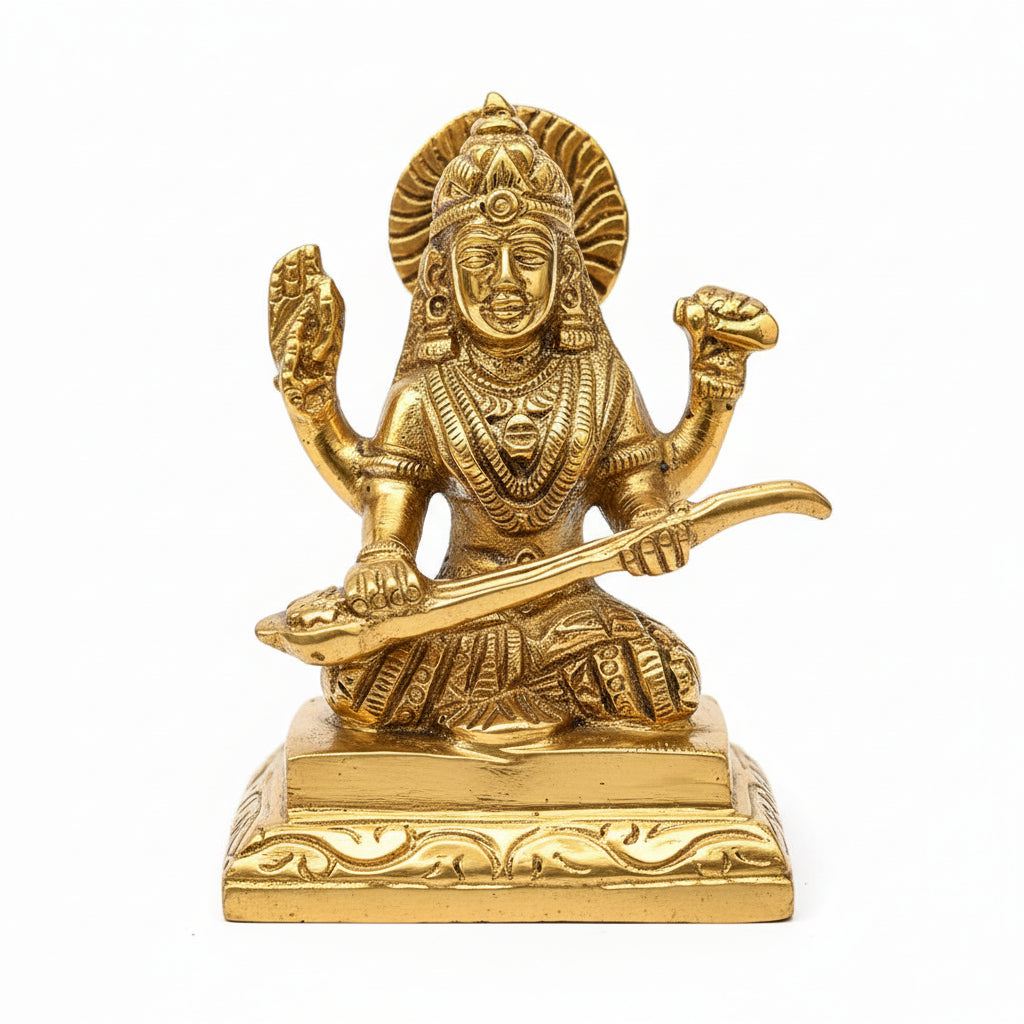 Brass Saraswati Devi Murti