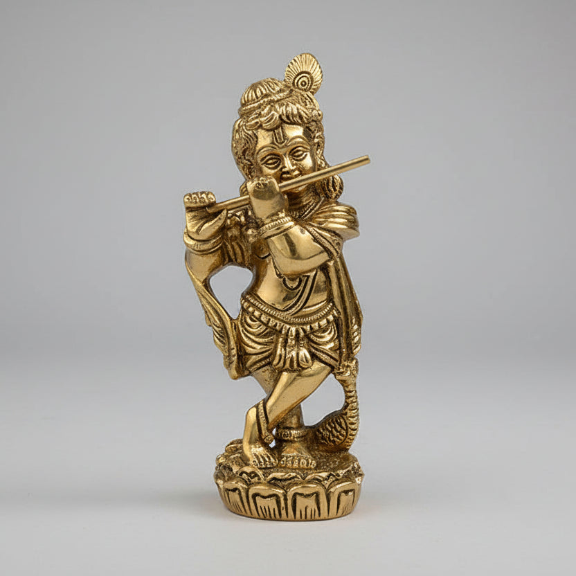 God Shree Krishna Brass Statue