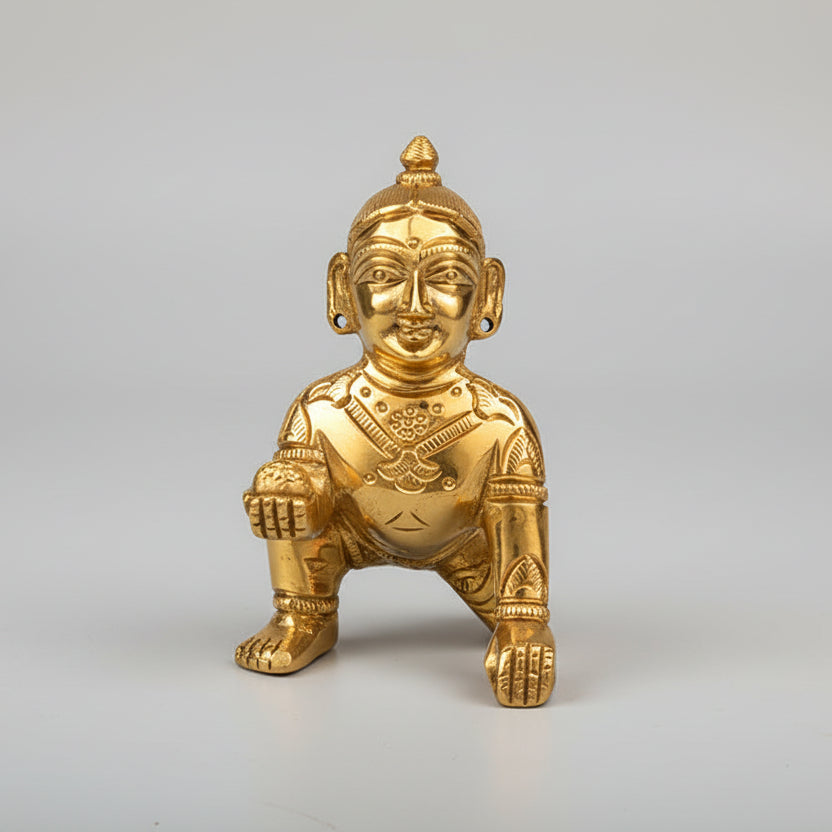 Laddu Gopal Brass Murti