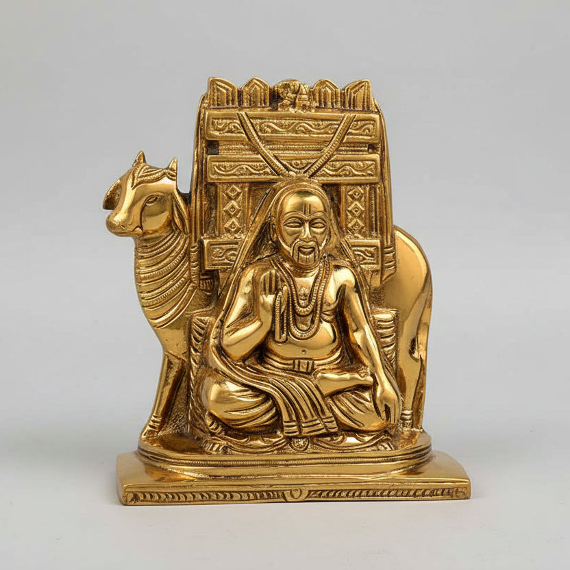 Raghvendra Swami Brass Idol